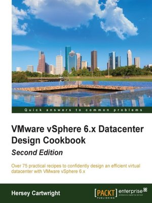cover image of VMware vSphere 6.x Datacenter Design Cookbook